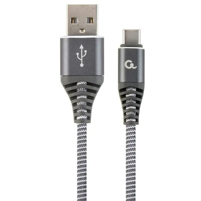 Cablu încărcare și sincronizare Cablexpert CC-USB2B-AMCM-2M-WB2, USB Type-A/USB Type-C, 2m, Gri