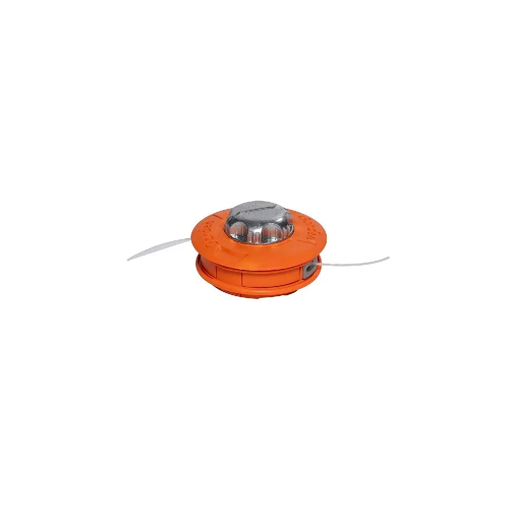 Cap motocoasa Micul Fermier portocaliu cu buton metalic Easy Feed