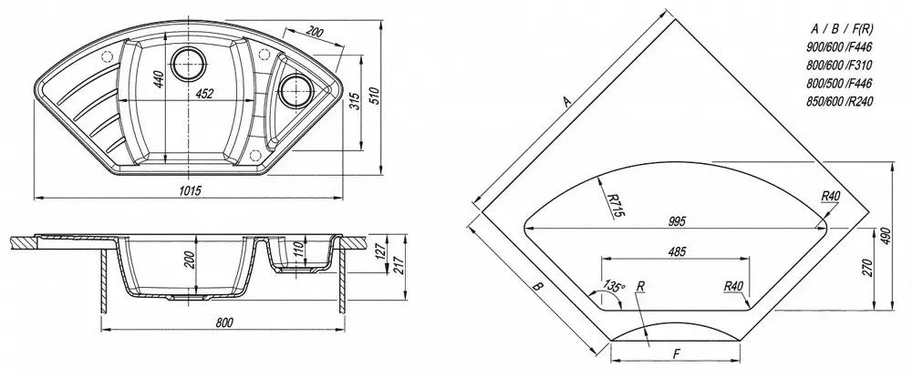Chiuveta Dr. Gans Gabi (Bej-latte)