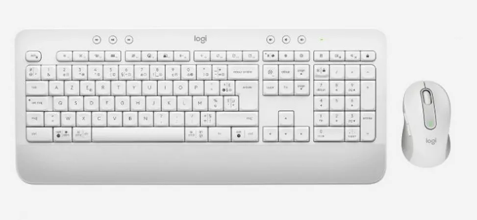Set Tastatură + Mouse Logitech MK650, Fără fir, Alb