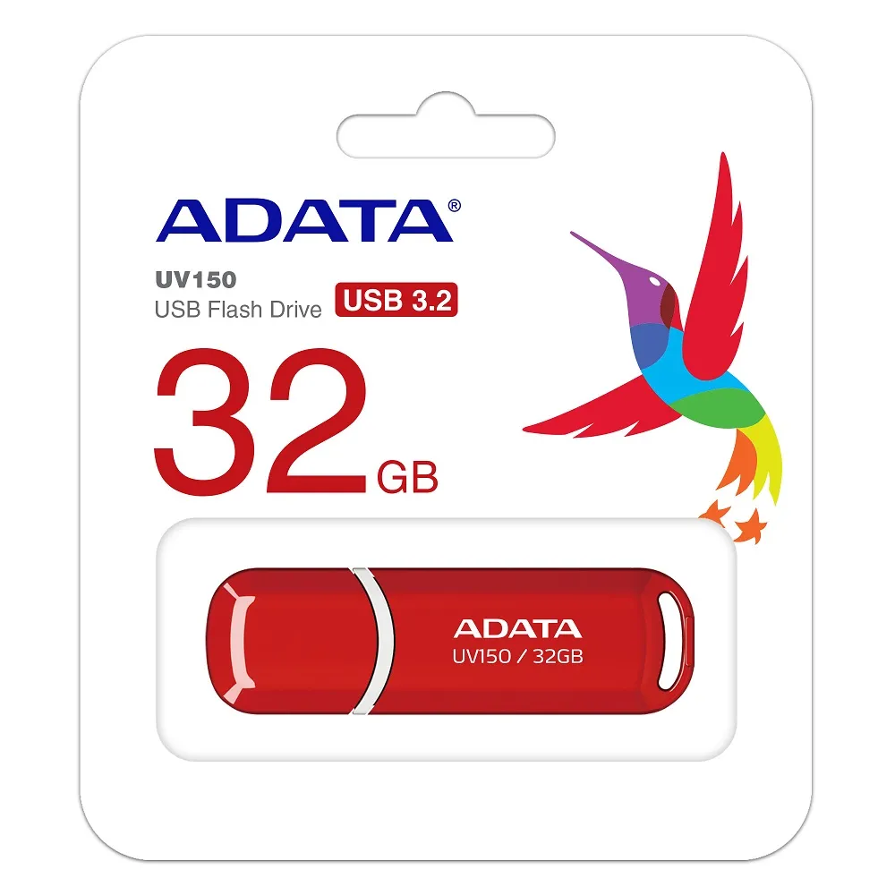 Memorie USB ADATA UV150, 32GB, Roșu