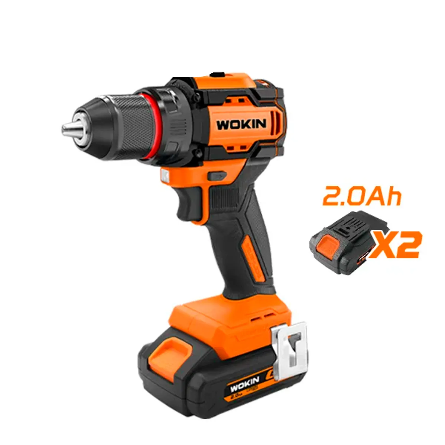 Masina de insurubat cu impact cu 2 acumulatoare WOKIN 20V LI-ION (Industrial)