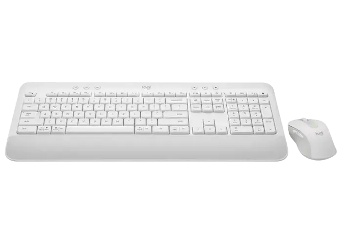 Set Tastatură + Mouse Logitech MK650, Fără fir, Alb