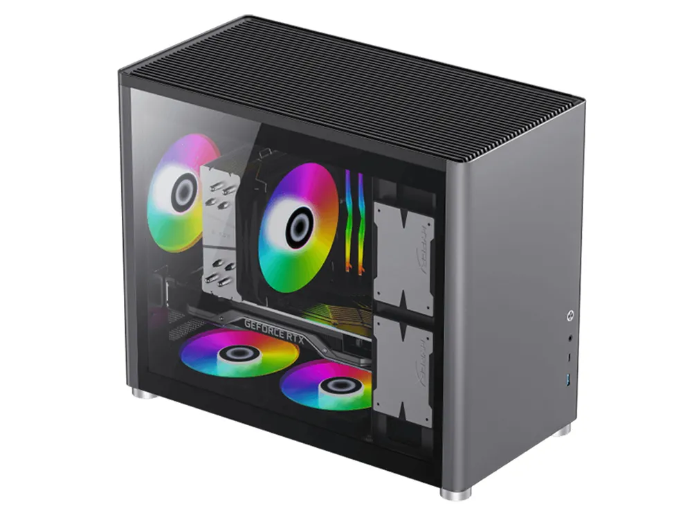 Carcasă PC Gamemax SPARK, Mini-Tower, ATX, Gri