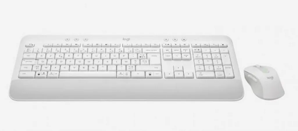 Set Tastatură + Mouse Logitech MK650, Fără fir, Alb