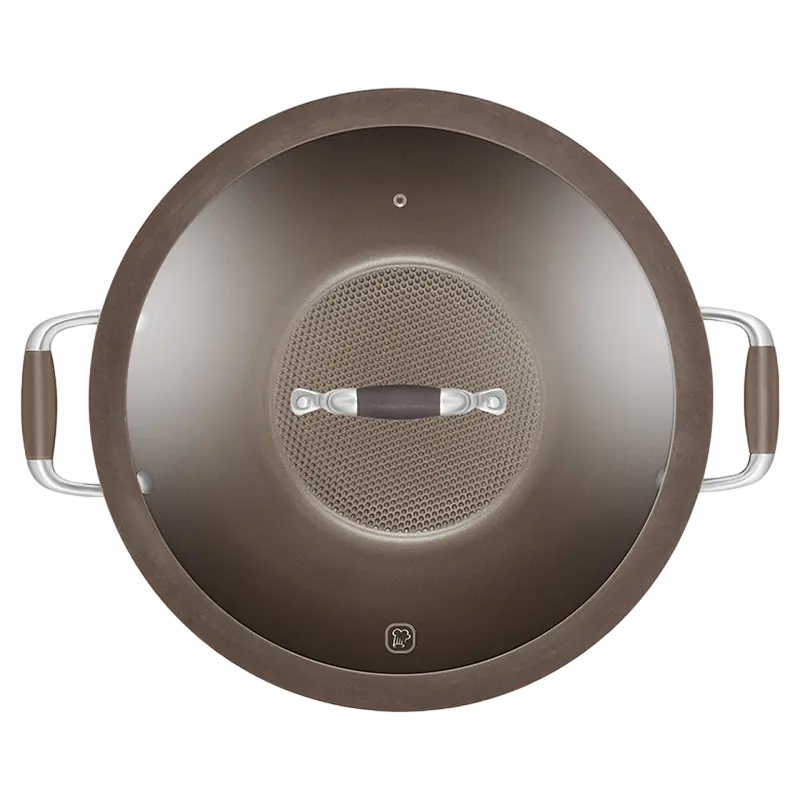 Tigaie WOK Rondell RDA-552, 4,5L, 32cm, Maro