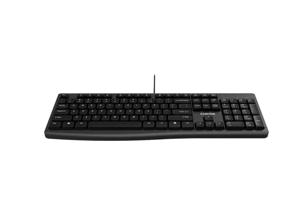 Tastatură Canyon KB-50, Cu fir, Negru