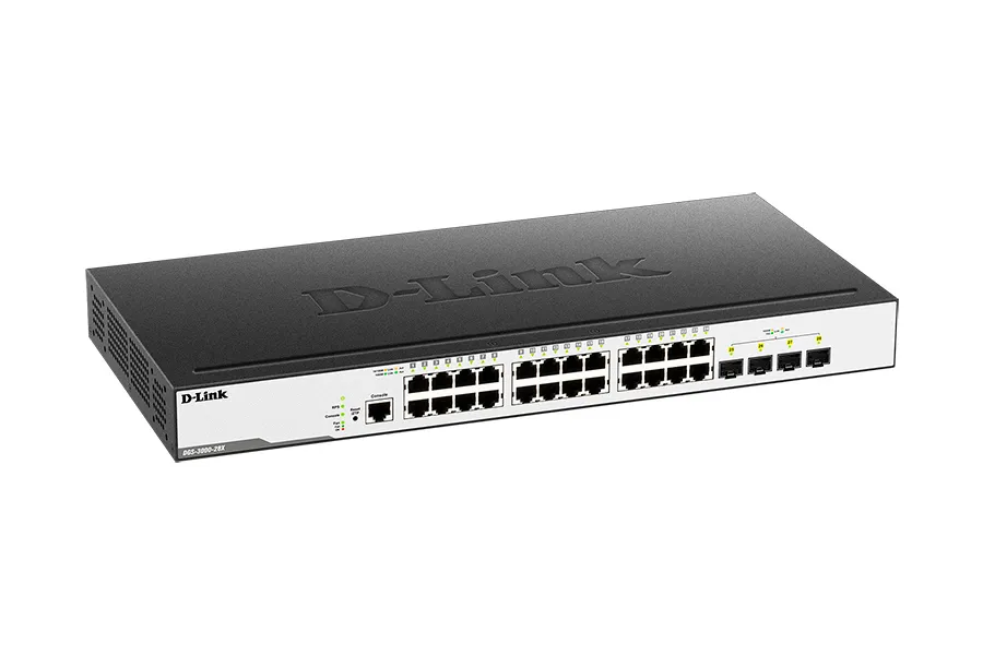 Switch de rețea D-Link DGS-3000-28X, 24x 10/100/1000 Mbps