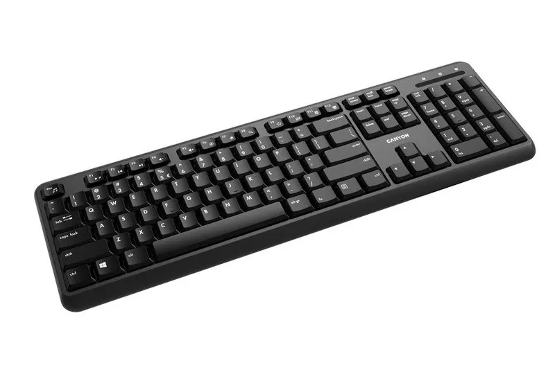 Set Tastatură + Mouse Canyon W20, Fără fir, Negru