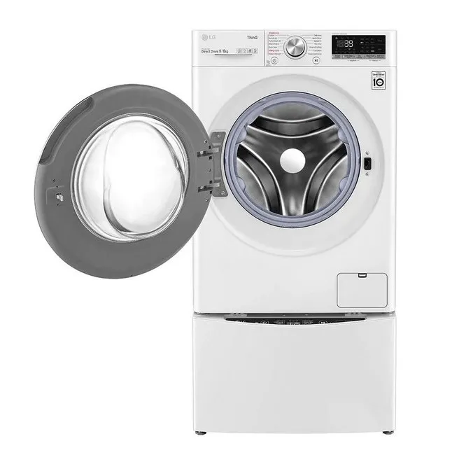 Mașină de spălat cu uscător LG F4DV709S1E, 9 kg, Alb