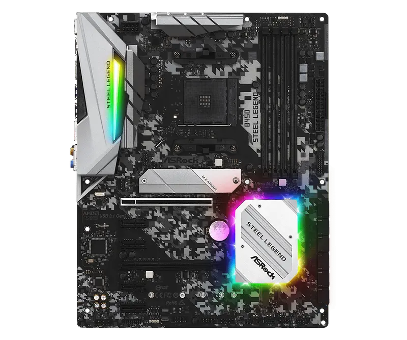Placă de bază ASRock B450 STEEL LEGEND, AM4, AMD B450, ATX