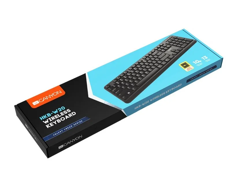 Set Tastatură + Mouse Canyon W20, Fără fir, Negru