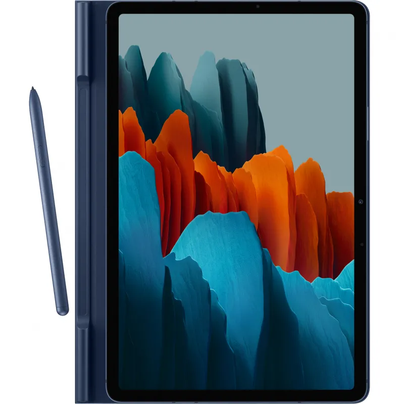 Husă pentru tabletă Samsung Tab S7 Book Cover, 11", Poliuretan, Albastru închis
