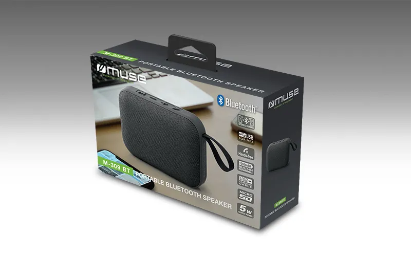 Boxă portabilă MUSE M-309 BT, Gri