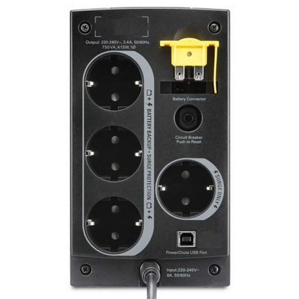 Sursă de alimentare neîntreruptibilă APC Back-UPS BC750-RS, Offline, 750VA, Turn