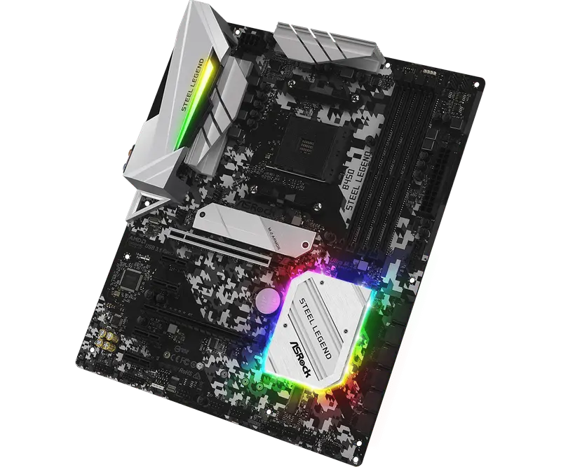 Placă de bază ASRock B450 STEEL LEGEND, AM4, AMD B450, ATX