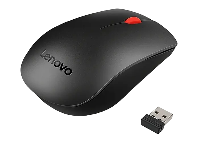 Set Tastatură + Mouse Lenovo Essential, Fără fir, Negru