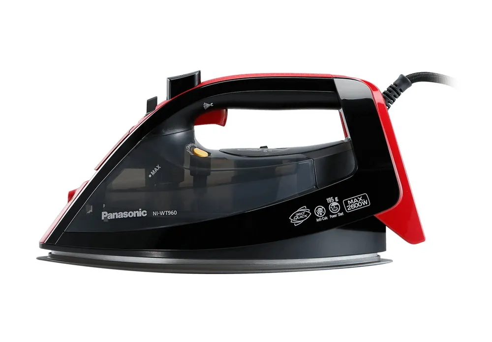 Fier de călcat Panasonic NI-WT960, 2600W, Negru/Rosu