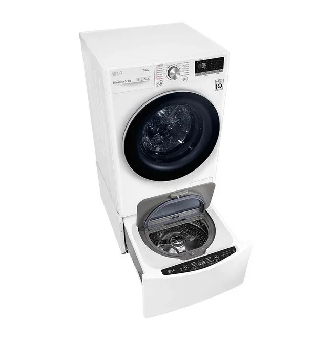 Mașină de spălat cu uscător LG F4DV709S1E, 9 kg, Alb