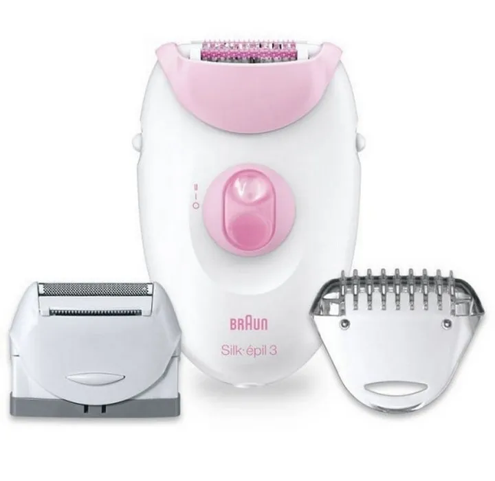 Epilator BRAUN SE3270, Alb/Roz