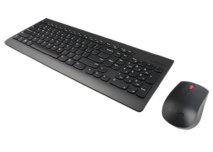 Set Tastatură + Mouse Lenovo Essential, Fără fir, Negru