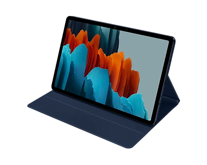 Husă pentru tabletă Samsung Tab S7 Book Cover, 11", Poliuretan, Albastru închis