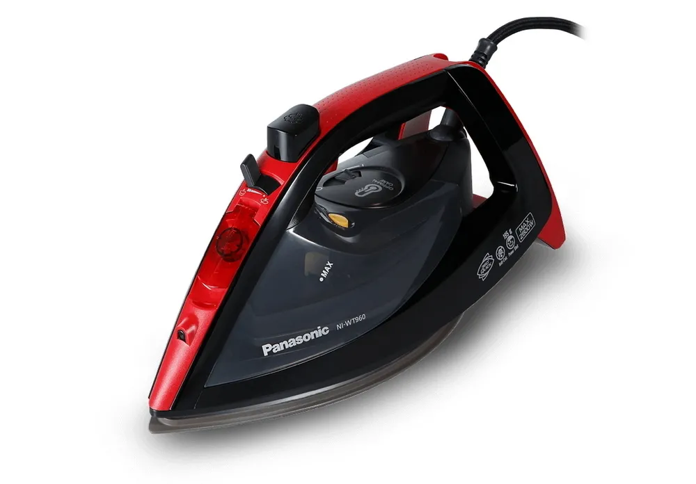 Fier de călcat Panasonic NI-WT960, 2600W, Negru/Rosu