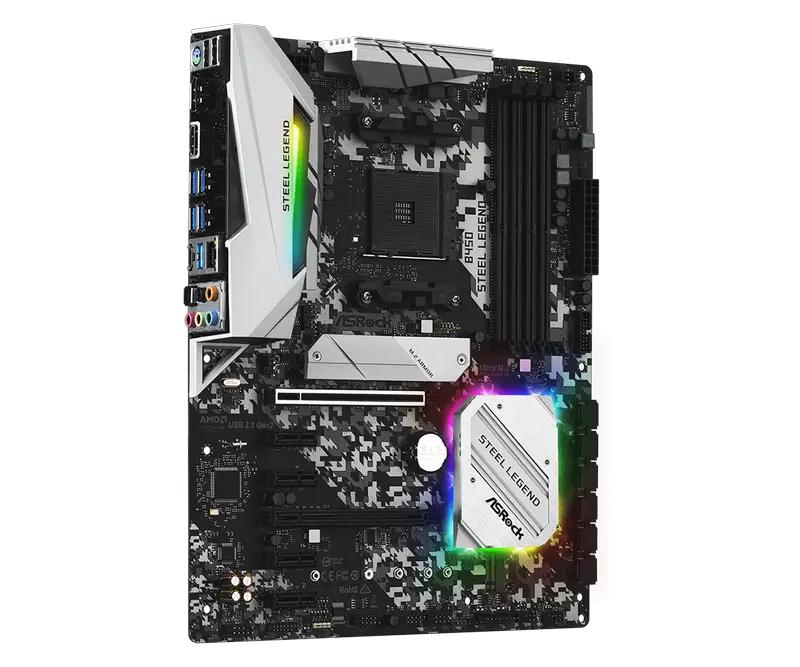 Placă de bază ASRock B450 STEEL LEGEND, AM4, AMD B450, ATX