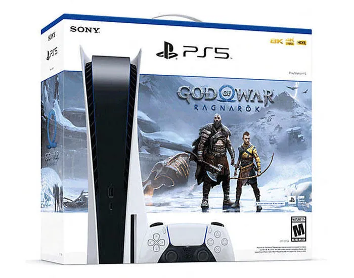 Consolă de jocuri SONY PlayStation 5 Digital Edition, Alb, "God of War Ragnarök"