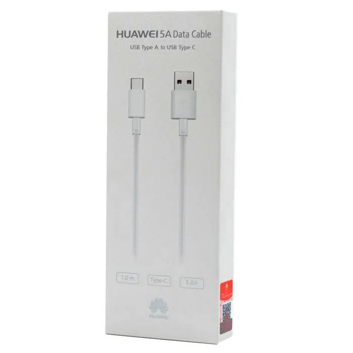 Cablu încărcare și sincronizare Huawei AP71, USB Type-A/USB Type-C, 1m, Alb
