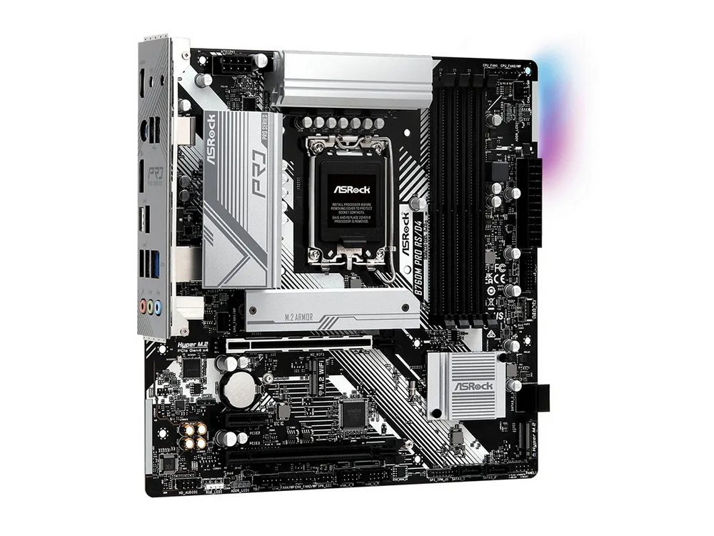 Placă de bază ASRock B760M Pro RS/D4, LGA1700, Intel B760, Micro-ATX