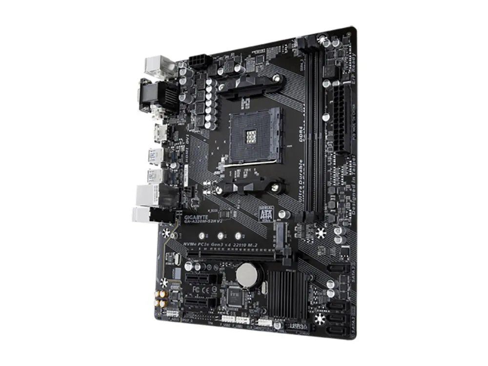 Placă de bază Gigabyte A320M-S2H V2, AM4, AMD B350, Micro-ATX