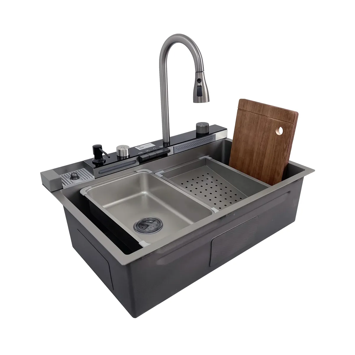 Chiuveta handmade SanDonna HD7550 (Crom Satin)