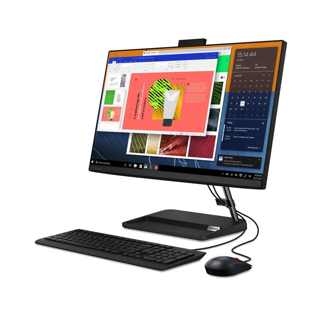 Computer All-in-One Lenovo IdeaCentre 5 24ALC6, 23,8", AMD Ryzen 7 5700U, 16GB/1024GB, Fără SO, Negru