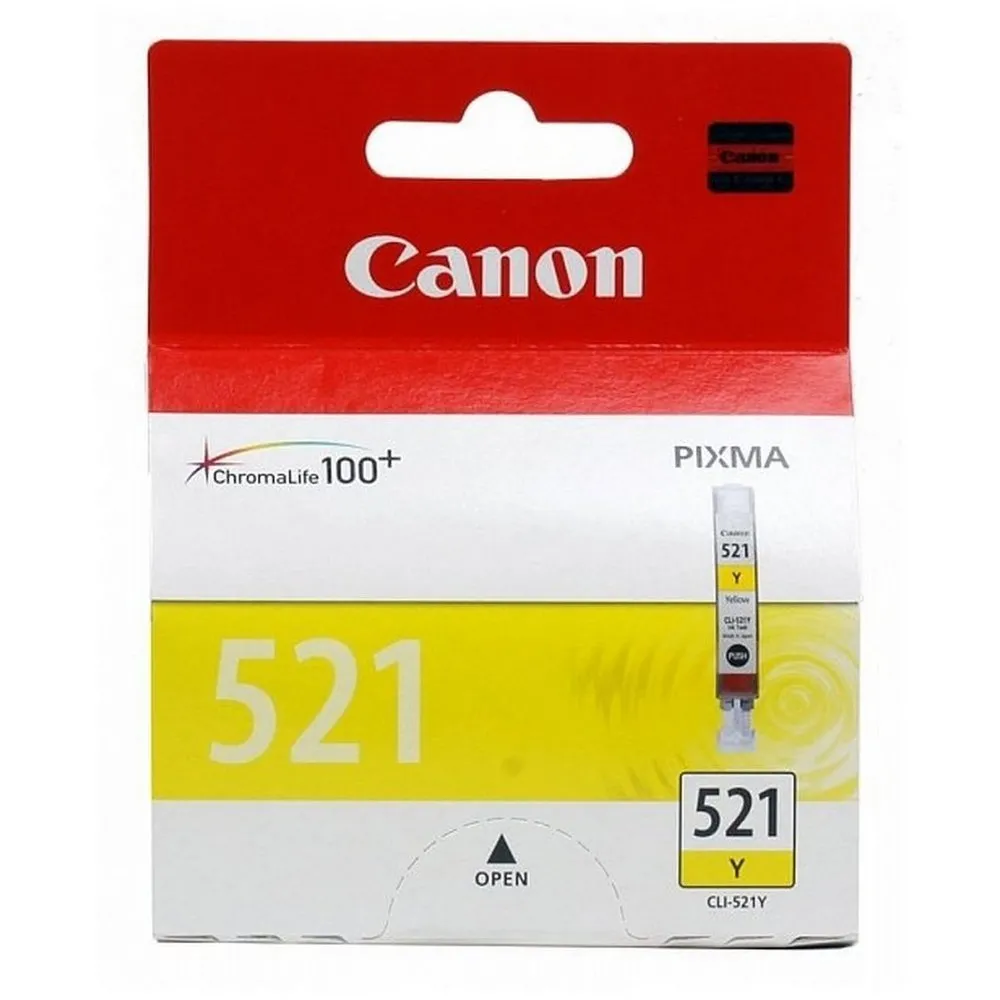 Recipient de cerneală ChinaMate CLI-521, CLI-521 yellow 250ml ChinaMate, Galben
