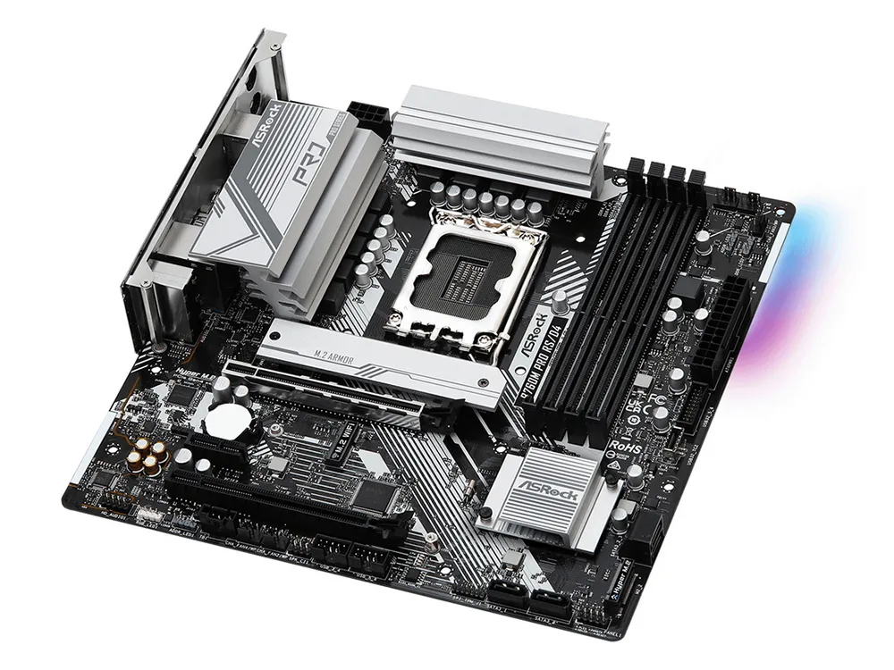 Placă de bază ASRock B760M Pro RS/D4, LGA1700, Intel B760, Micro-ATX