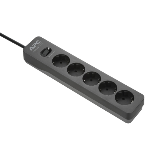 Prelungitor electric APC Essential SurgeArrest PME5U2B-RS, 5 Prize, 1,52m, Negru