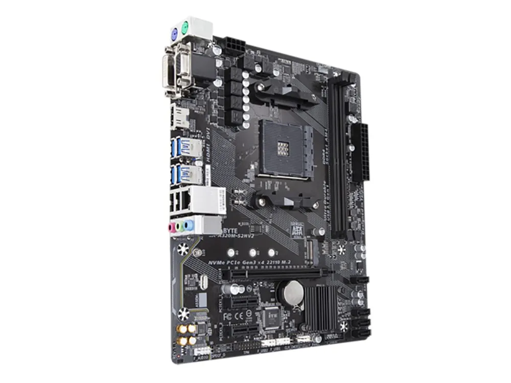Placă de bază Gigabyte A320M-S2H V2, AM4, AMD B350, Micro-ATX
