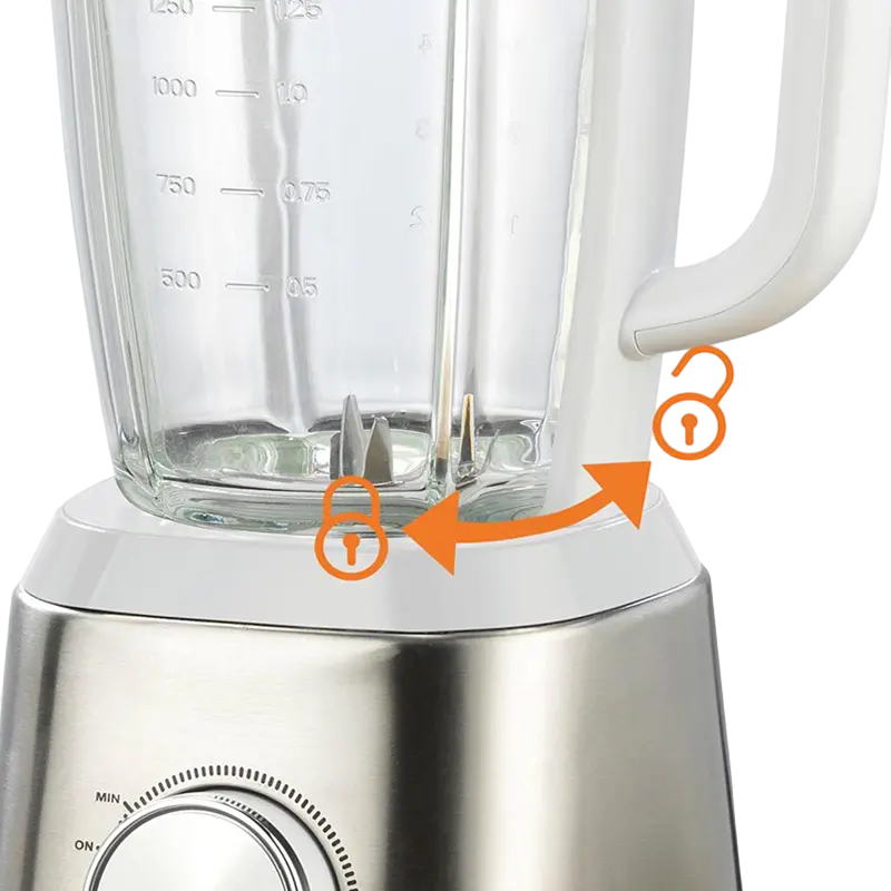 Blender staționar Gorenje B1400E, Alb | Argintiu