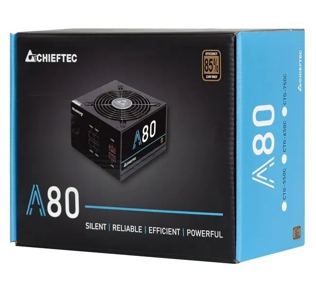 Sursă Alimentare PC Chieftec CTG-750C, 750W, ATX, Semi-modular