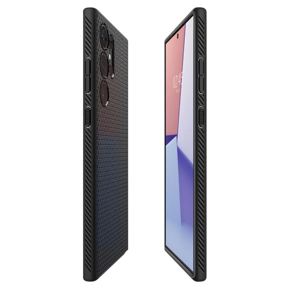 Husă Spigen Samsung S23 Ultra, Liquid Air, Negru mat