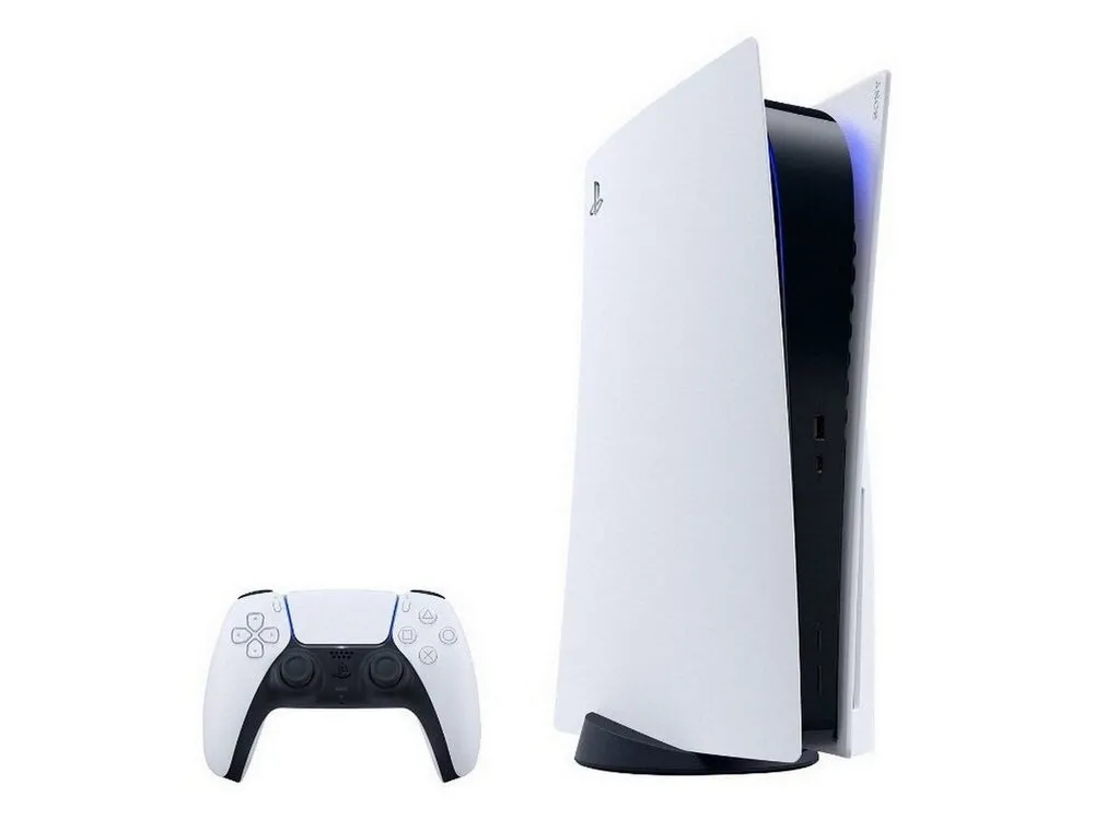 Consolă de jocuri SONY PlayStation 5 Digital Edition, Alb, "Horizon Forbidden West" (Voucher) 