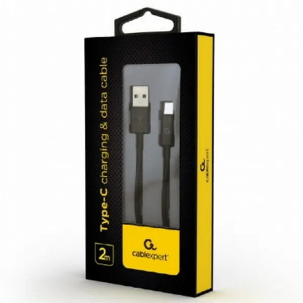 Cablu încărcare și sincronizare Cablexpert CC-USB2P-AMCM-2M, USB Type-A/USB Type-C, 2m, Negru