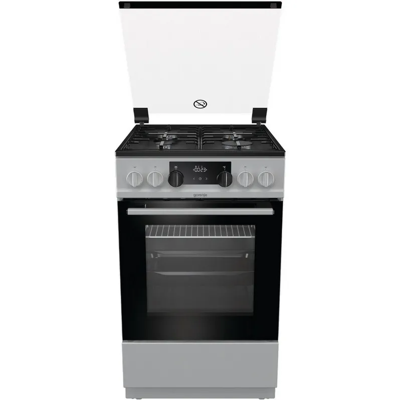 Aragaz Mixt Gorenje MEKS512S, Argintiu