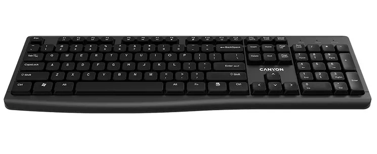 Tastatură Canyon KB-W50, Fără fir, Negru