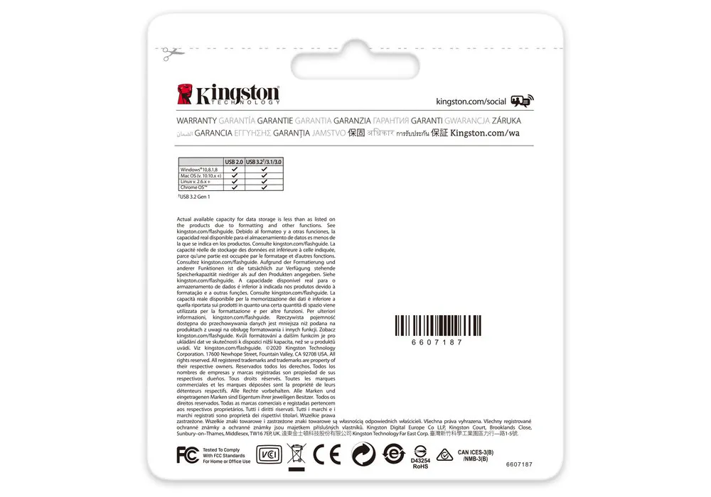 Memorie USB Kingston DataTraveler Kyson, 128GB, Argintiu