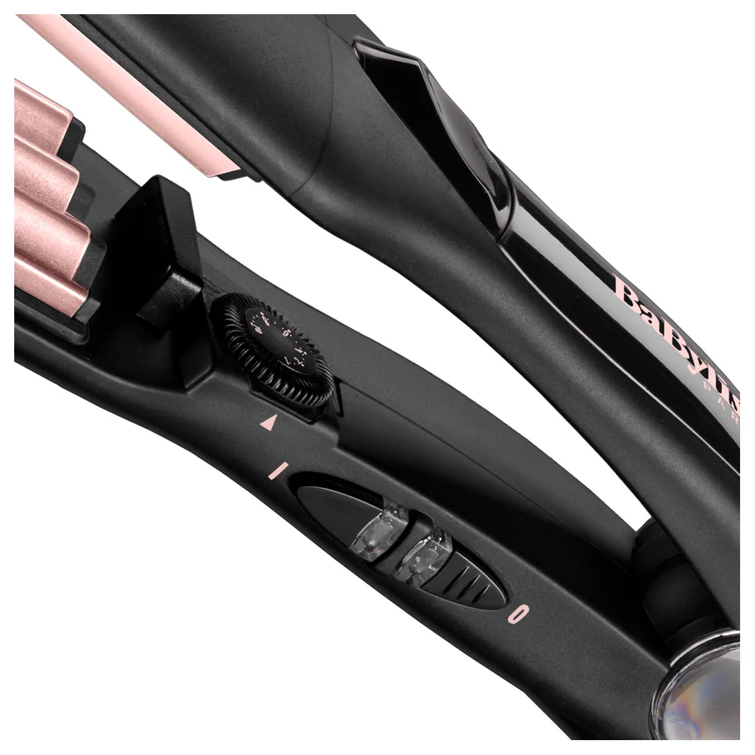 Placă de îndreptat părul BaByliss The Crimper 2165CE, Negru