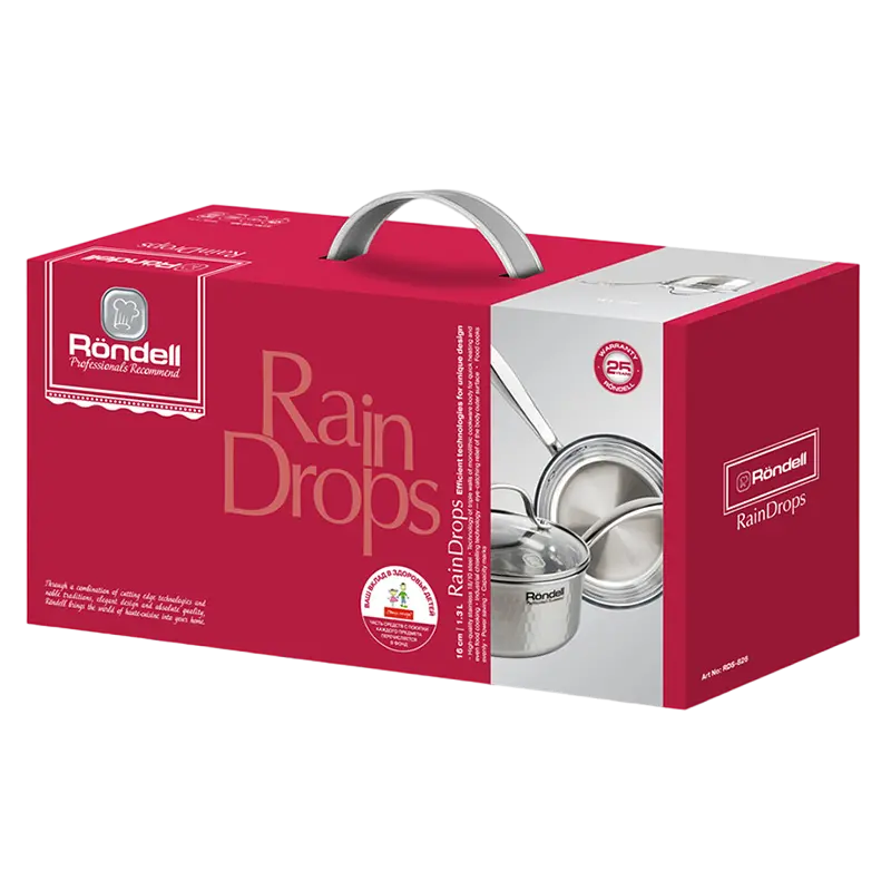 Cratița Rondell RDS-826, 1,3L, Argintiu