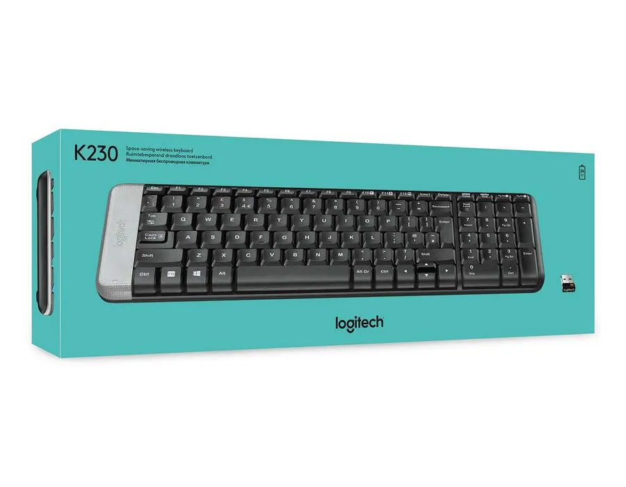 Tastatură Logitech K230, Fără fir, Negru
