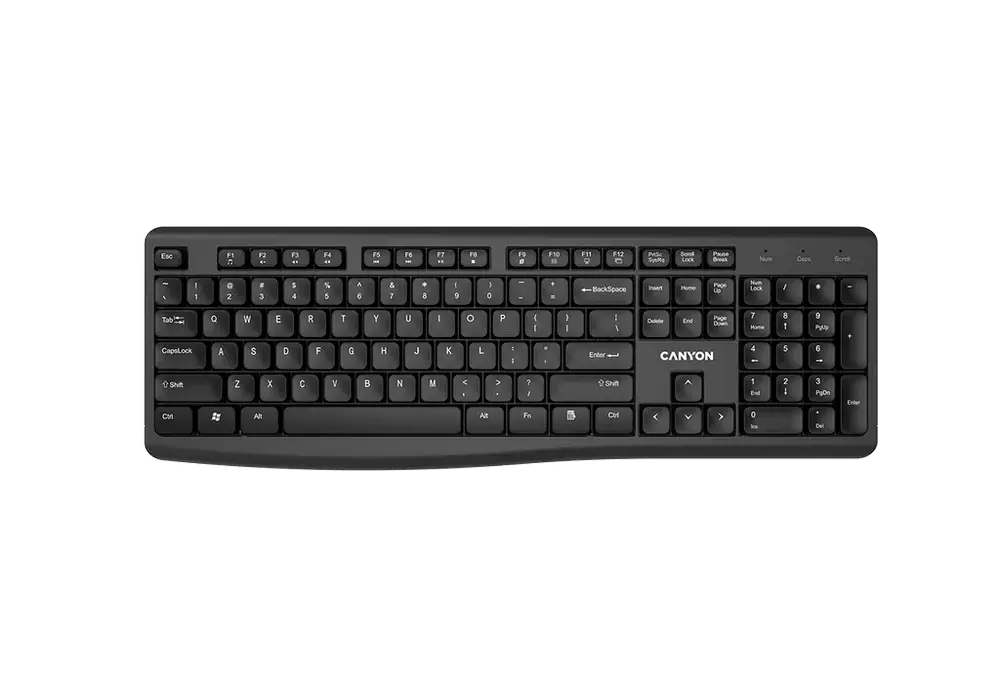 Tastatură Canyon KB-W50, Fără fir, Negru
